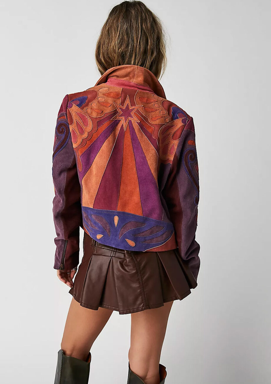 Multicolours Leather Jacket - Image 2