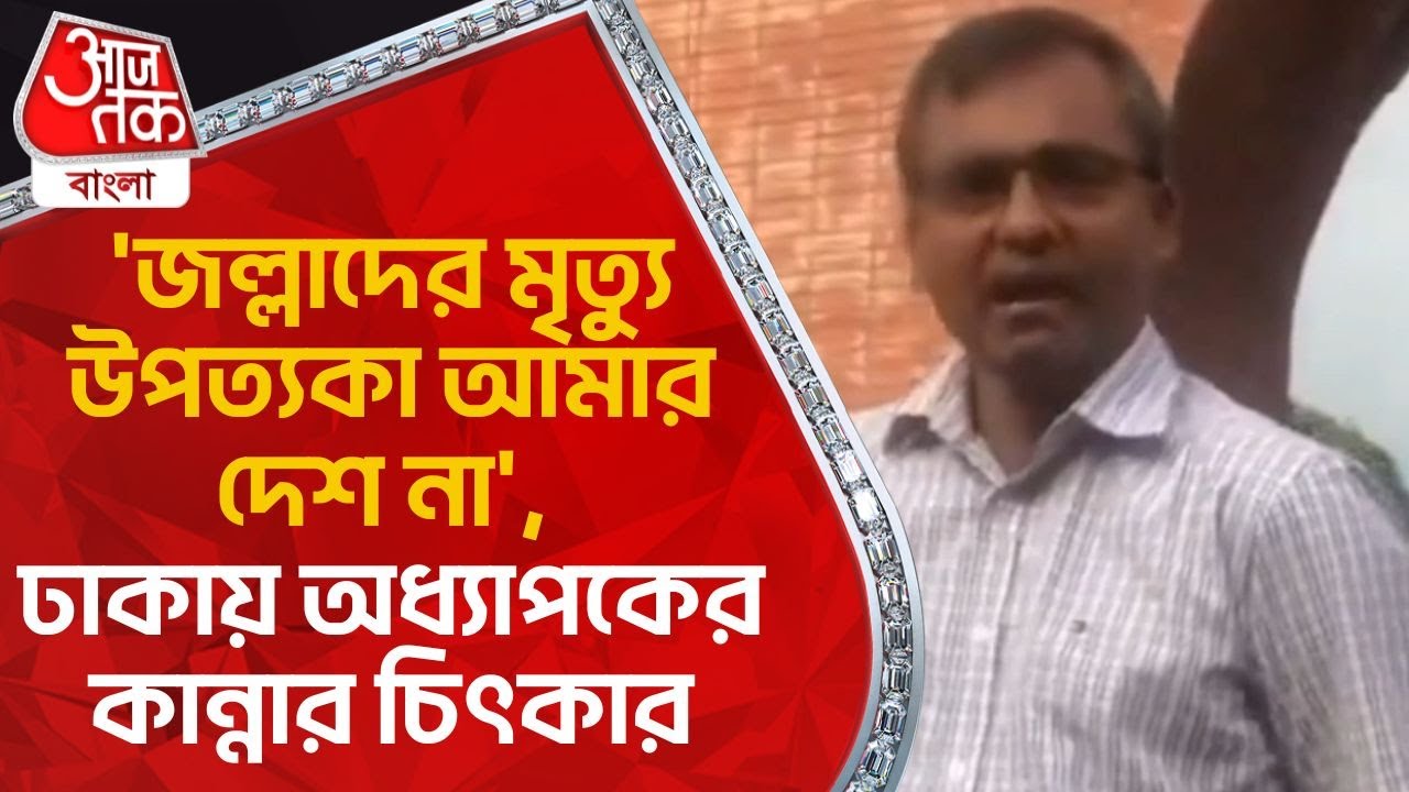 ‘জল্লাদের মৃত্যু উপত্যকা আমার দেশ না’, ঢাকায় অধ্যাপকের কান্নার চিৎকার | Bangladesh Protest News