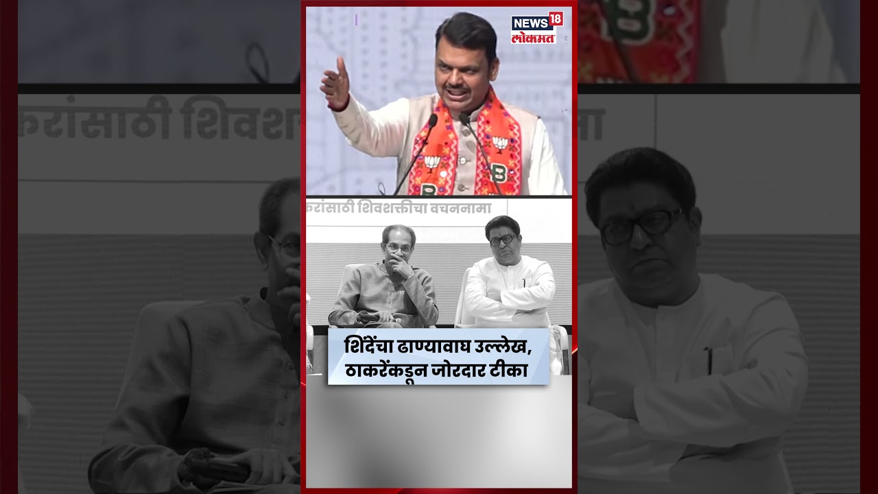 Devendra Fadnavis Vs Uddhav Raj Thackeray News | फडणवीसांच्या ढाण्यावाघ वर ठाकरेंची टीका N18S