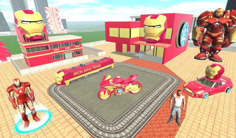 Franklin Change House to Iron Man City in Indian Bike Driving 3D