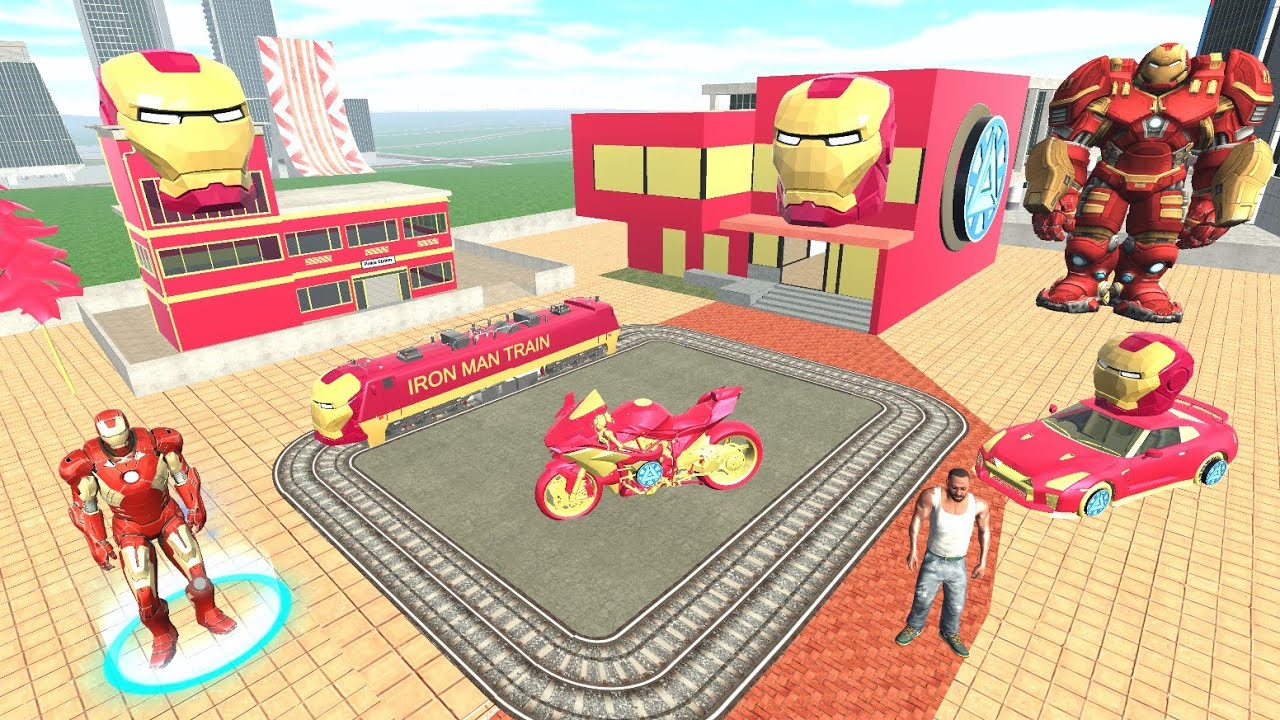 Franklin Change House to Iron Man City in Indian Bike Driving 3D