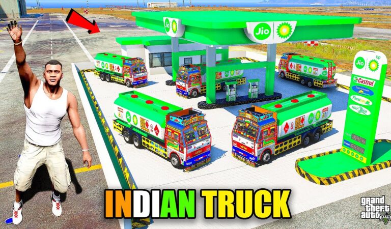 Franklin & Shinchan Buy Jio TATA Tanker And Open  Jio Petrol Pump in GTA 5