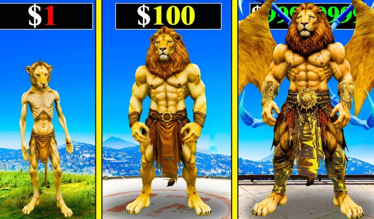 $1 LION to $1,000,000 GOD LION in GTA 5