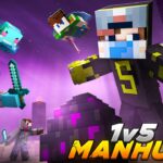 1 VS 5 Speedrunner VS Hunter FINALE Rematch | Minecraft Manhunt