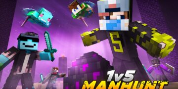 1 VS 5 Speedrunner VS Hunter FINALE Rematch | Minecraft Manhunt