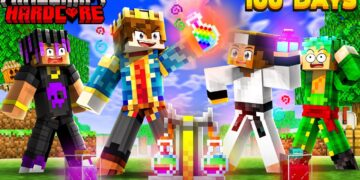 100 Days But You Can CRAFT SUPER OP POTION In Hardcore Minecraft 😱