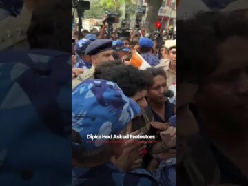 Cockroaches Offer Flowers To Police