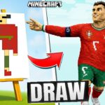 DRAWING RONALDO BUILD BATTLE in MINECRAFT with @ProBoiz95