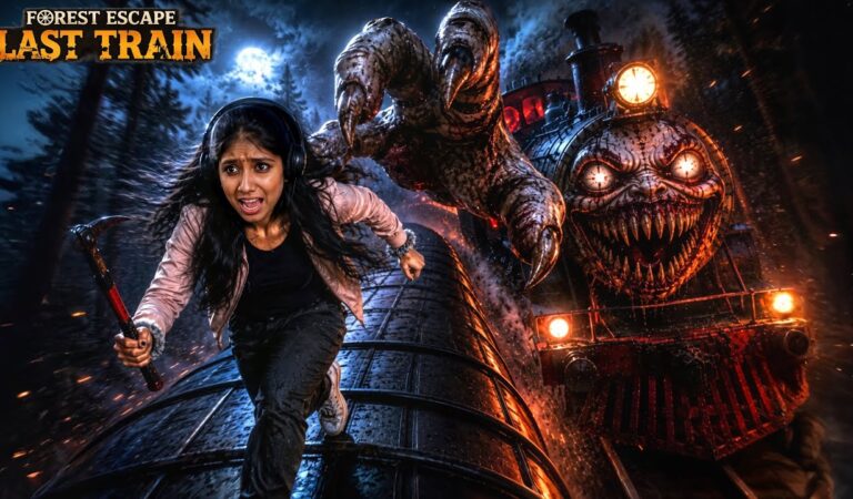 ESCAPE FROM THE HAUNTED FOREST USING A CURSED TRAIN! 🚂😱