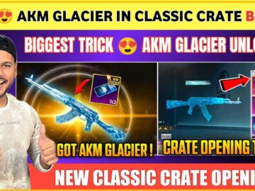 FINALLY 🤩 AKM GLACIER UNLOCK | Akm Glacier Crate Opening | How to Get Akm Glacier Skin in Bgmi