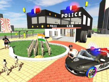 FRANKLIN CHANGE HOUSE TO Police Car || Indian Bikes Driving 3d || Franklin