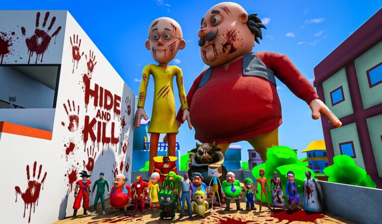 FRANKLIN PLAY HIDE AND KILL WITH MOTU PATLU FRIENDS IN INDIAN BIKES DRIVING 3D #indianbikedriving3d