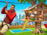 Franklin And Shinchan Building A Tree House For The First Time Ever in GTA 5 ! | GTA 5 Malayalam |