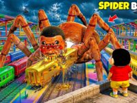 Franklin Changed into Mutant Spider Monster Because of Shinchan😱 Most Shocking Life Story