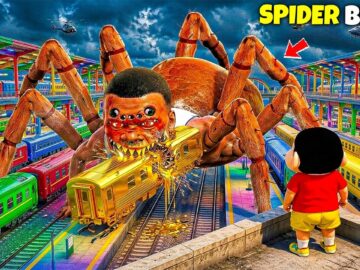 Franklin Changed into Mutant Spider Monster Because of Shinchan😱 Most Shocking Life Story