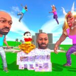 Franklin Fight With Pink Lady Monster Franklin To Save His Diamond House In Indian Bike Driving 3D: