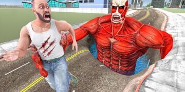 Franklin Found A Big Evil Titan Hole - INDIAN BIKE DRIVING 3D
