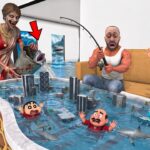 Franklin Found Tiny city in Pool in Indian Bike Driving 3D