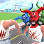 Franklin Save His Hulk Team From From Gaint Devil Franklin in INDIAN BIKES DRIVING 3D