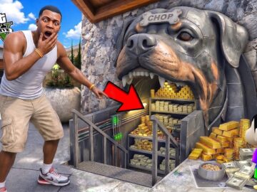 Franklin & Shinchan Built the Hidden Chop Head Bunker Inside the House! 😱🐶 | GTA 5