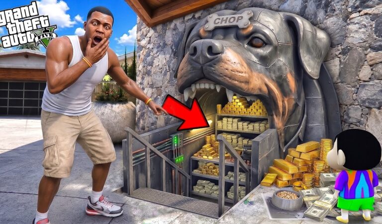 Franklin & Shinchan Built the Hidden Chop Head Bunker Inside the House! 😱🐶 | GTA 5