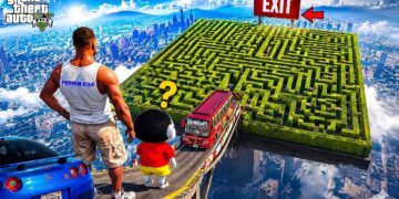 Franklin & Shinchan Survived The Biggest Maze Of Los Santos in GTA 5! | GTA 5 Telugu Gameplay