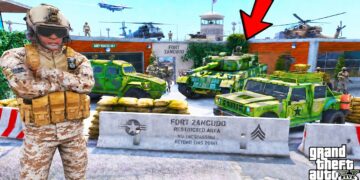 Franklin Turned His House Into a Military Base in GTA 5 | SHINCHAN and CHOP