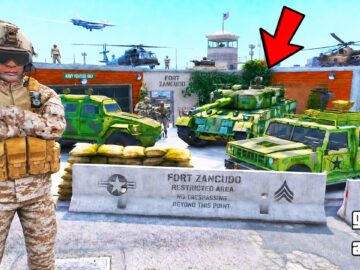 Franklin Turned His House Into a Military Base in GTA 5 | SHINCHAN and CHOP