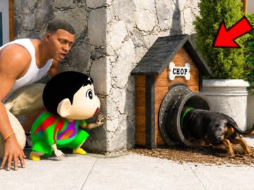 Franklin Unlocks Chop's Secret Base Inside His House || Gta 5