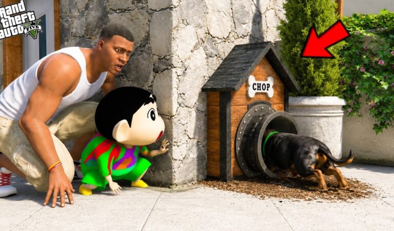 Franklin Unlocks Chop’s Secret Base Inside His House || Gta 5