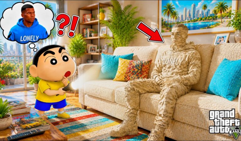Franklin and Shinchan Plays MECCHA CHAMELEON in GTA 5!