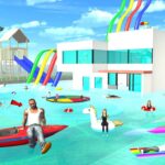Franklin বানালো নতুন ওয়াটার পার্ক 😍 | Franklin Change House to Water Park in Indian Bike Driving 3D
