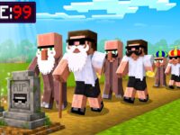 From Baby to Old Man in Minecraft..