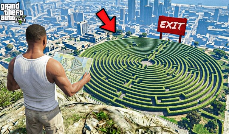 GTA 5 : Franklin Solving The Hardest Maze Of Los Santos In GTA 5 ! (GTA 5 Mods)