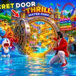 GTA 5: Rampage & Shinchan🤣 Secret Door In Water Park🎢Full Fun #bommalu #gta5telugu #rampageboy #gta5