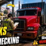 🚛 GTA 5 में बड़े-बड़े Trucks की Checking! कौन निकला Illegal?