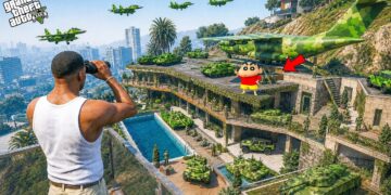 GTA V : Franklin And Shinchan House Raided By Army In GTA 5 Telugu |#gta5
