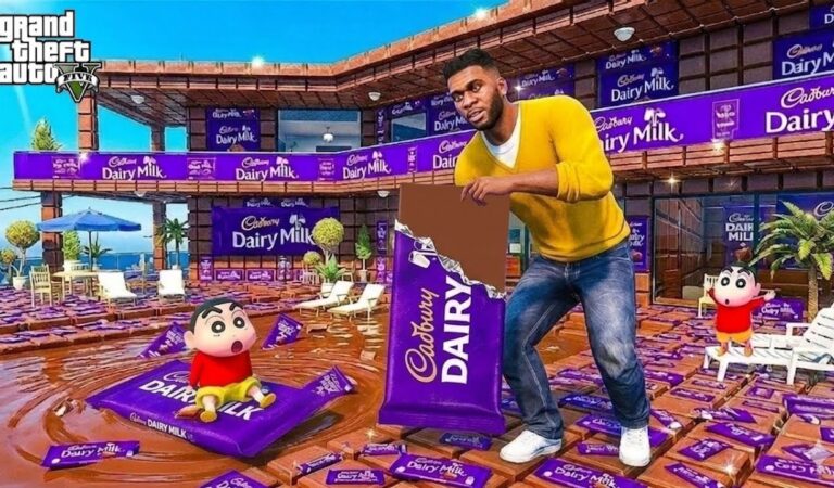 GTA5 | 🥛 Shinchan Filled Franklin’s House With Dairy Milk! 😱 | Malayalam Story