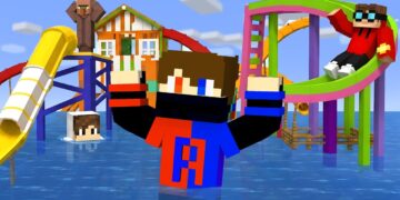 I Built A Waterpark in Minecraft!