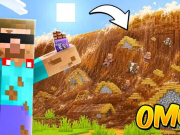 I Flooded My Entire World with Chocolate in Minecraft!