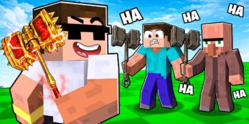 I PRETENDED AS A NOOB THEN USED OP MACE IN ROBLOX !!