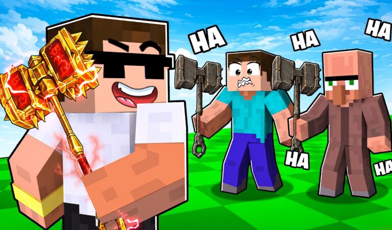 I PRETENDED AS A NOOB THEN USED OP MACE IN ROBLOX !!