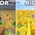 I Transformed Poor Village to Rich in Minecraft...