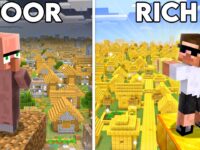 I Transformed Poor Village to Rich in Minecraft...