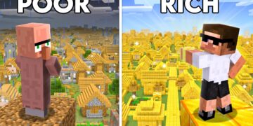 I Transformed Poor Village to Rich in Minecraft...