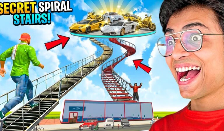 Jack Found Secret SPIRAL Stairs to HEAVEN in INDIAN THEFT AUTO SIMULATOR😱