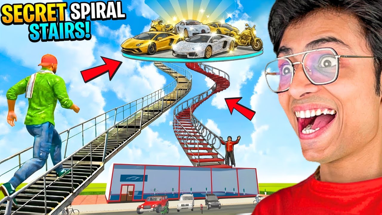 Jack Found Secret SPIRAL Stairs to HEAVEN in INDIAN THEFT AUTO SIMULATOR😱