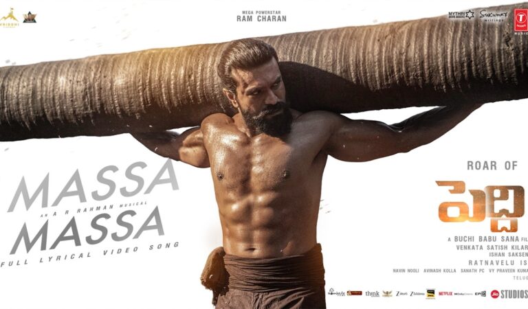 Massa Massa Full Lyrical Video | Peddi | Ram Charan | Buchi Babu | Janhvi | AR Rahman |Vishal Mishra