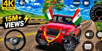 Modified Mahindra Thar 😈Games: Indian Red Thar (Gadi Wala Games)Car Game Android Game #2026