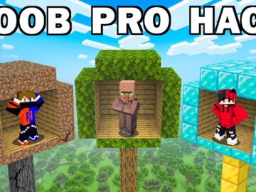 NOOB vs PRO vs HACKER TREE HOUSE in Minecraft